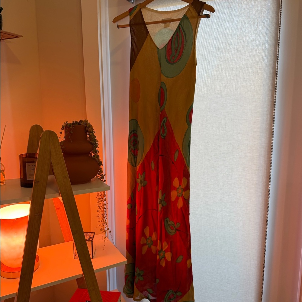 Vintage Y2K Tessuto Maxi Dress